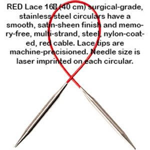 SS Red Lace Cir US 9