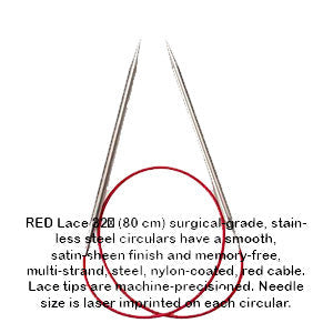 SS Red Lace Cir US4 #32"