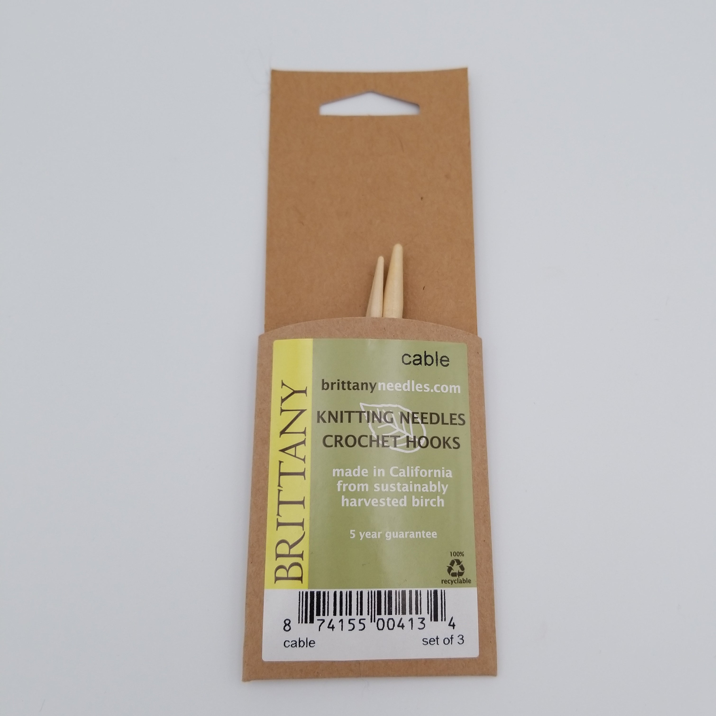 Cable Stitch Holder (birch) SIt 'n Knit